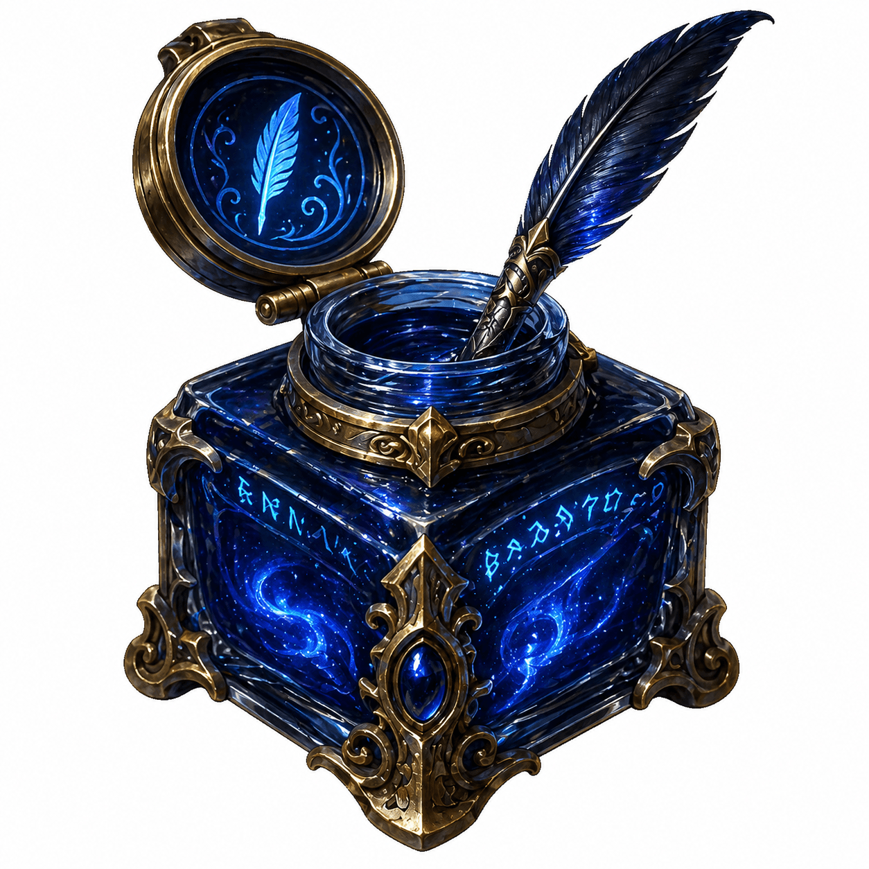 Magical ink vial and quil