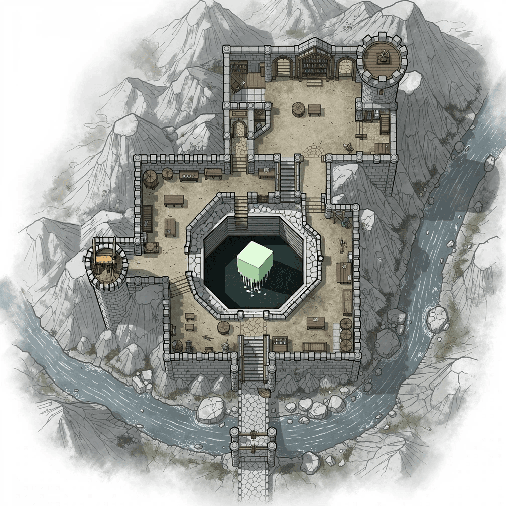 Add a gelatinous cube in a pit.