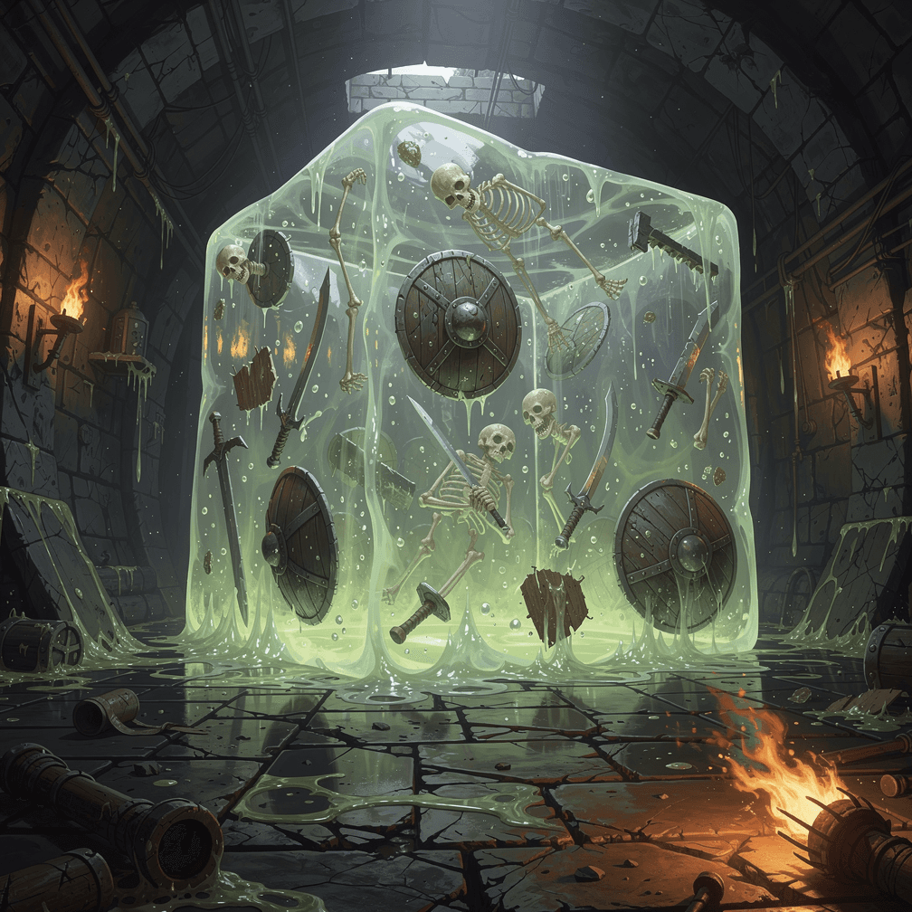A Gelatinous Cube for DnD.