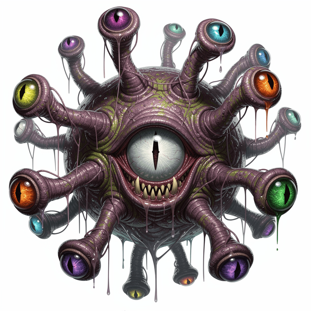 A Beholder, for DnD, no background.