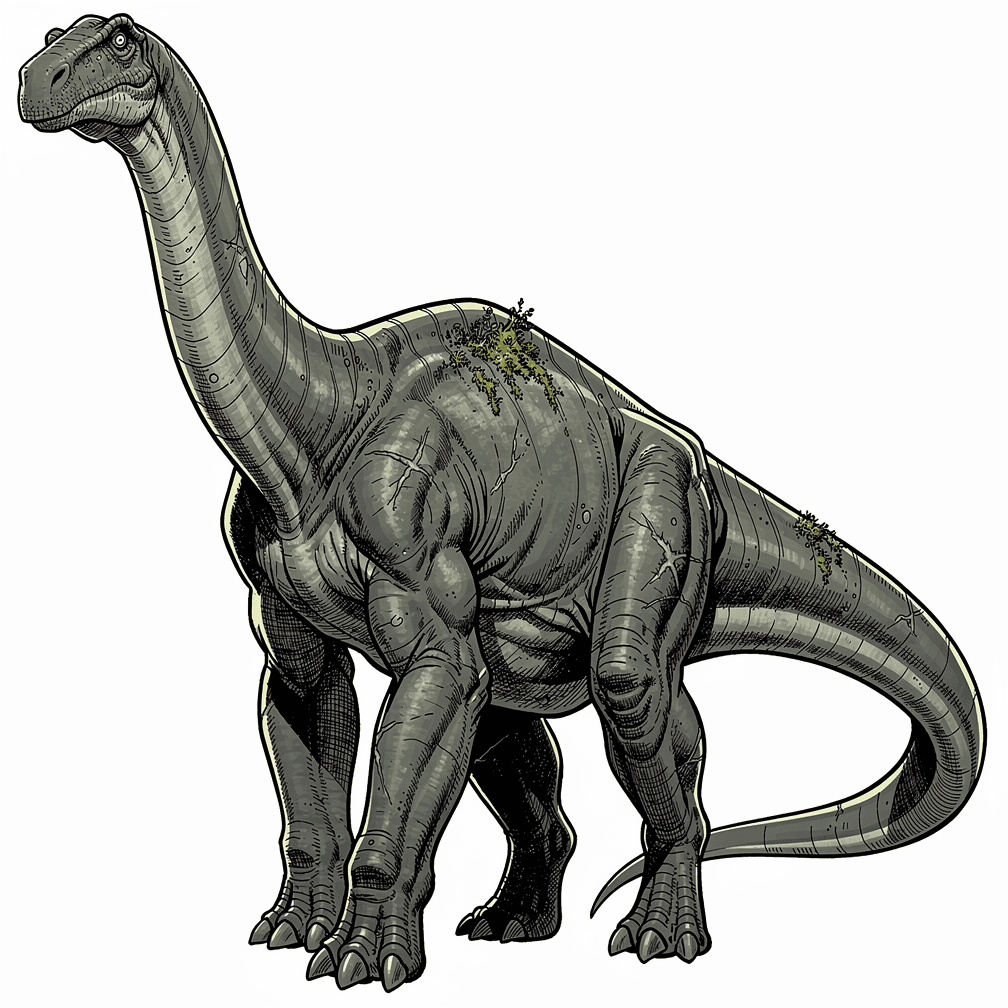 A Brontosaurus, for DnD, no background.