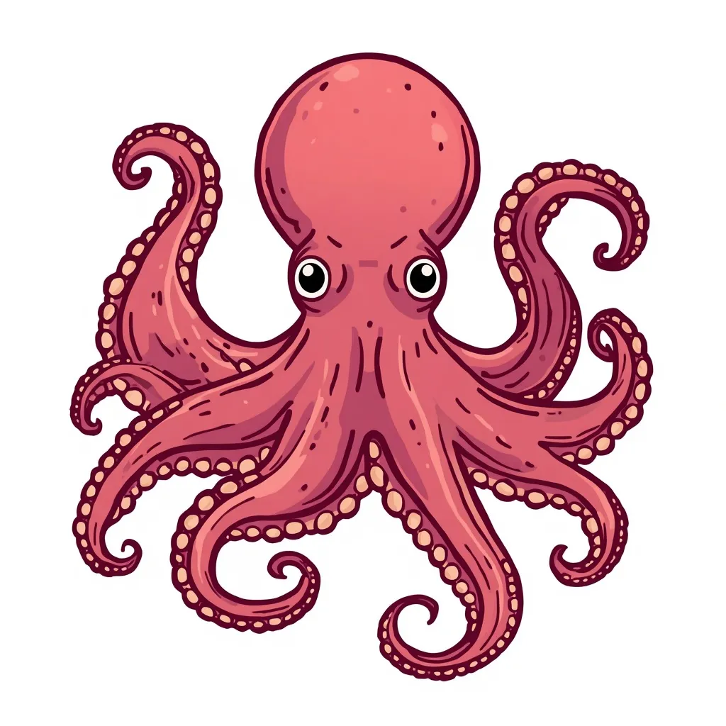 Octopus, no background