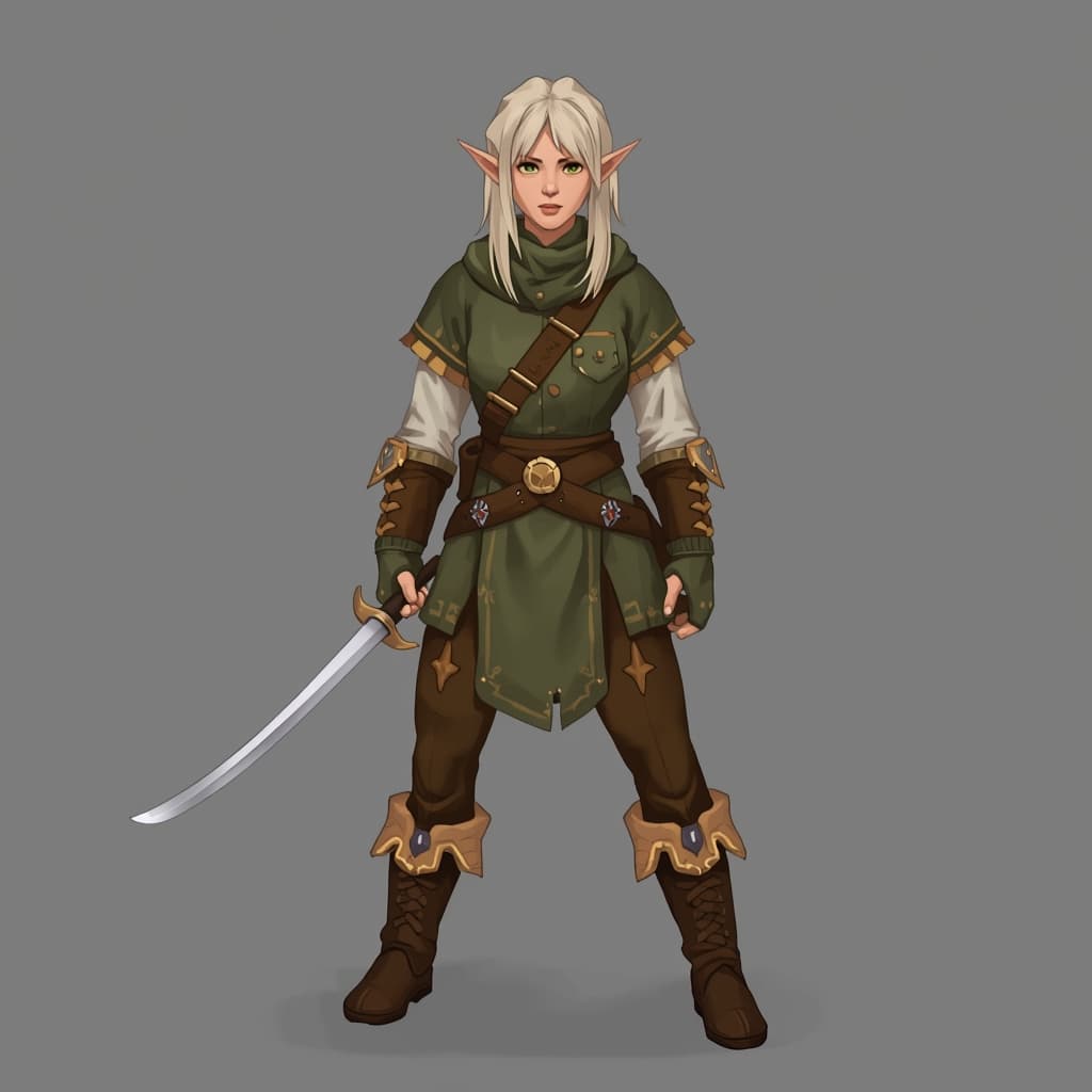 A female halfling ranger.
No background, the full character must be visible from head to toe.
Style guidance: fantasy.