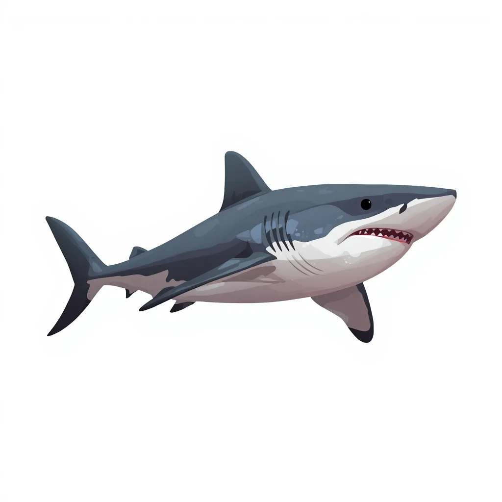 A Reef Shark, for fantasy rpg, no background